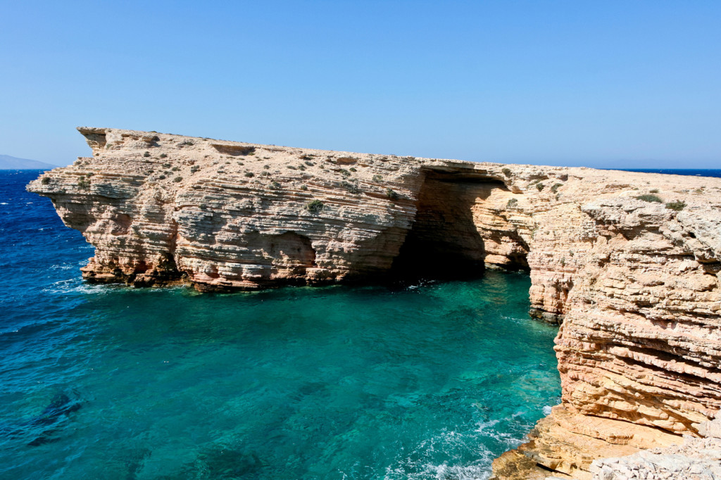 Sea caves at Pano Koufonisi