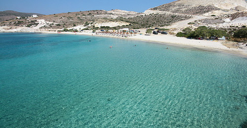 Prasa (also known as Agios Georgios or White Beach)