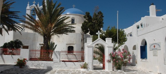 Trademark churches in the village of Kastro